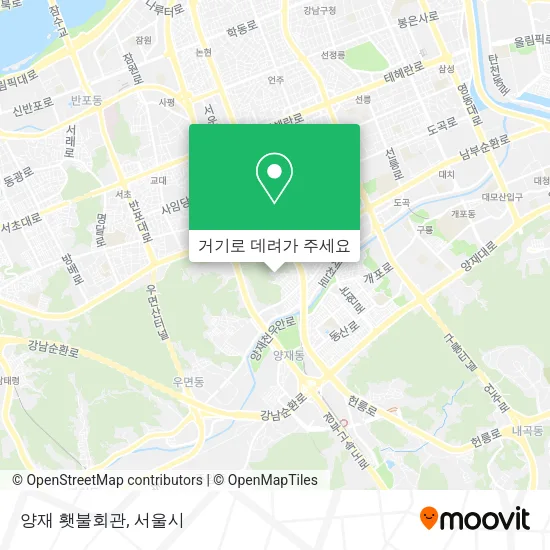 양재 횃불회관 지도