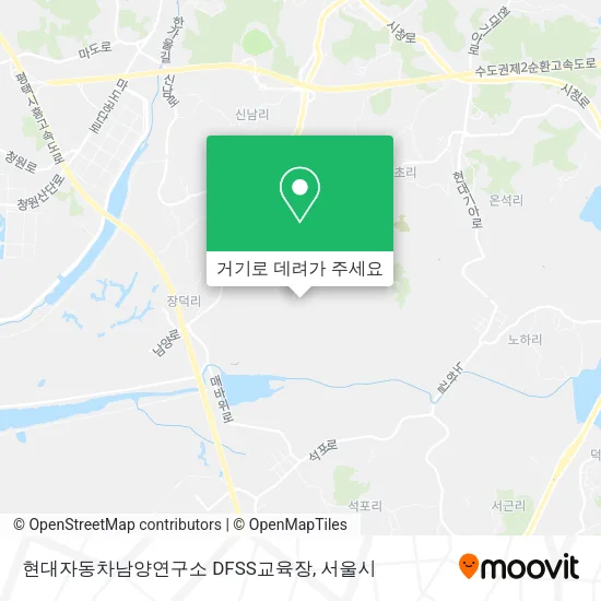 현대자동차남양연구소 DFSS교육장 지도