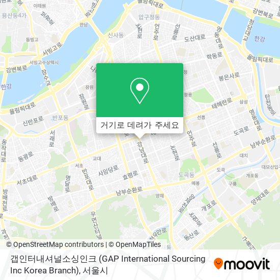 갭인터내셔널소싱인크 (GAP International Sourcing Inc Korea Branch) 지도