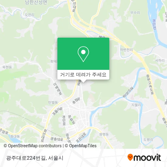 광주대로224번길 지도