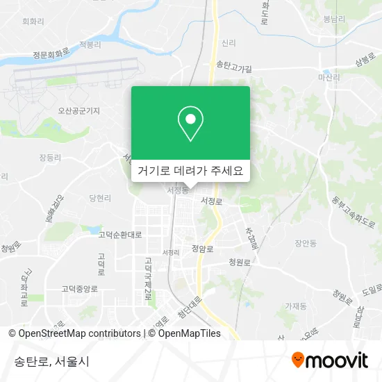 송탄로 지도