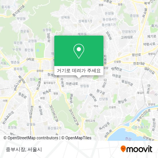 중부시장 지도