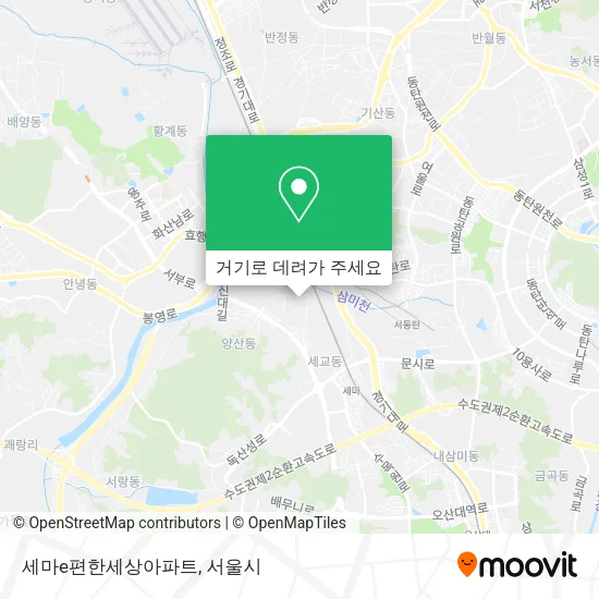 세마e편한세상아파트 지도