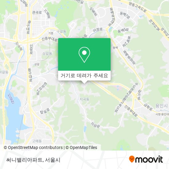 써니밸리아파트 지도