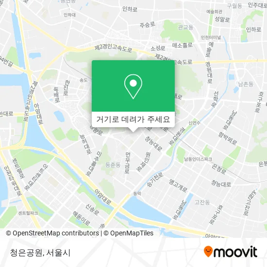 청은공원 지도