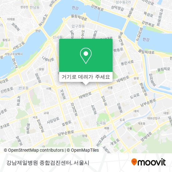 강남제일병원 종합검진센터 지도