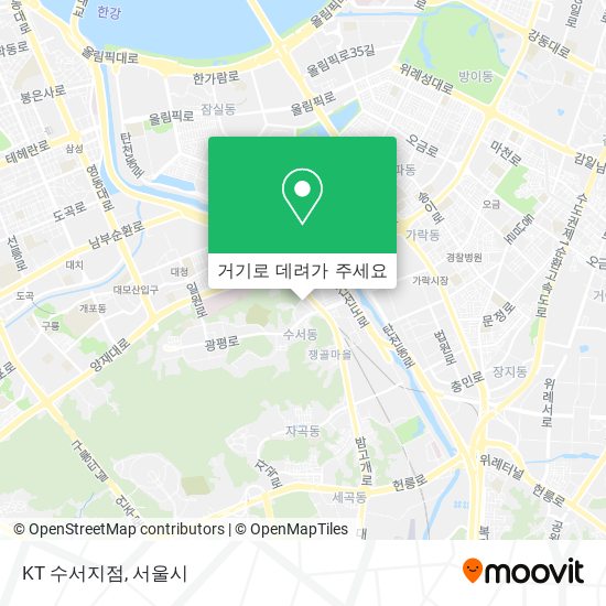 KT 수서지점 지도