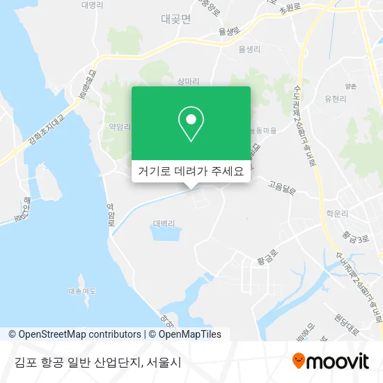 김포 항공 일반 산업단지 지도