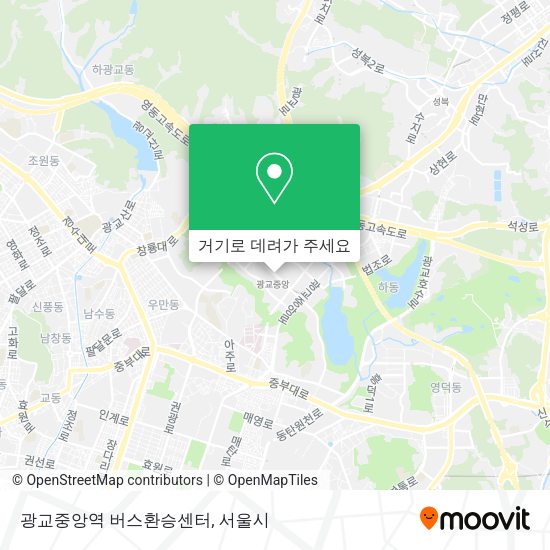 광교중앙역 버스환승센터 지도