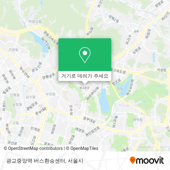 광교중앙역 버스환승센터 지도