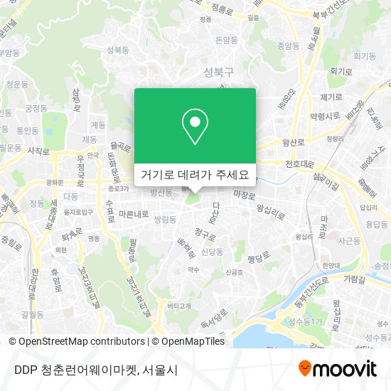 DDP 청춘런어웨이마켓 지도