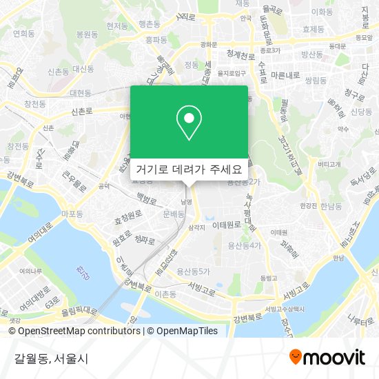 갈월동 지도