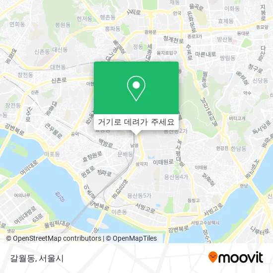 갈월동 지도