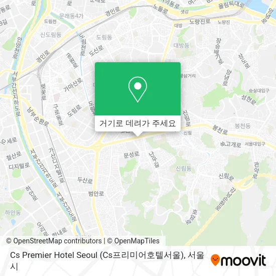 Cs Premier Hotel Seoul (Cs프리미어호텔서울) 지도
