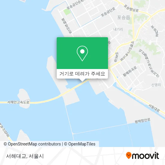 서해대교 지도
