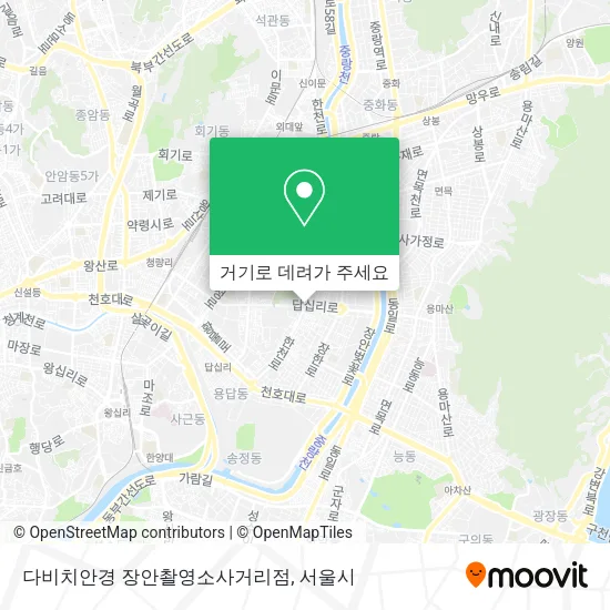다비치안경 장안촬영소사거리점 지도