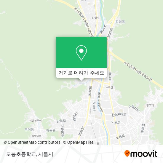 도봉초등학교 지도