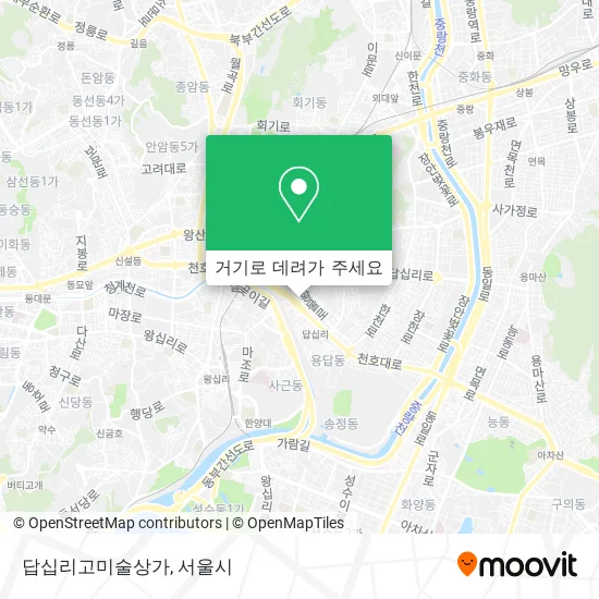 답십리고미술상가 지도