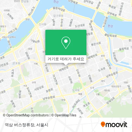 역삼 버스정류장 지도