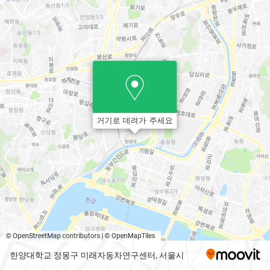 한양대학교 정몽구 미래자동차연구센터 지도