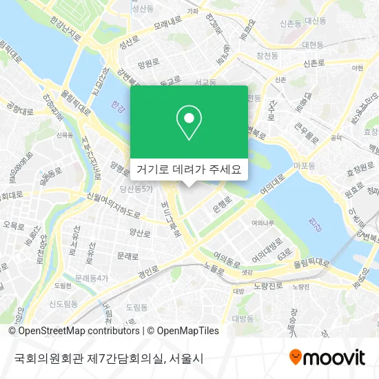 국회의원회관 제7간담회의실 지도