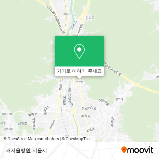 새서울병원 지도