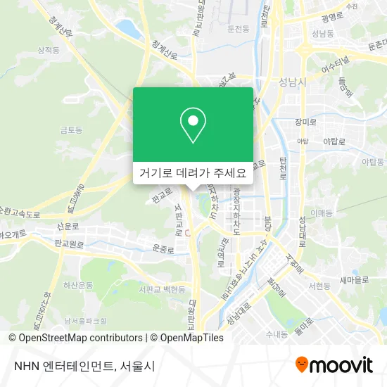 NHN 엔터테인먼트 지도