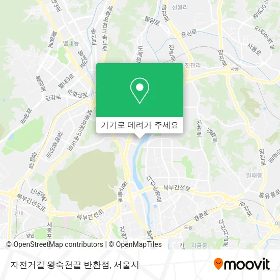 자전거길 왕숙천끝 반환점 지도