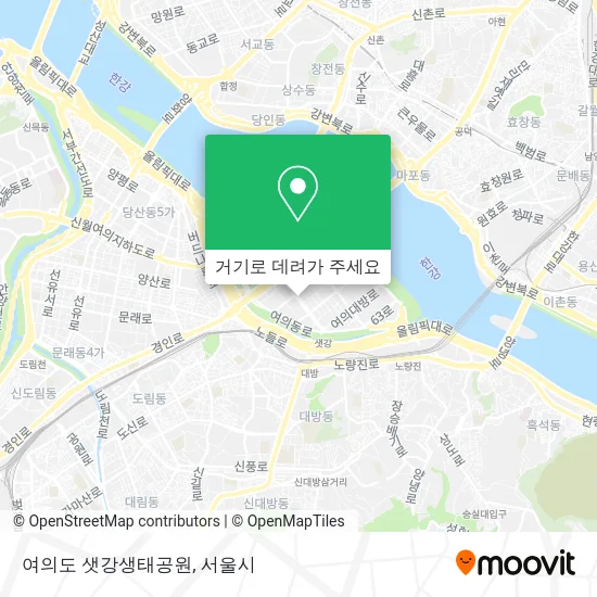 여의도 샛강생태공원 지도
