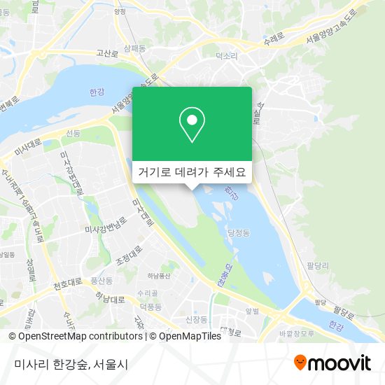미사리 한강숲 지도