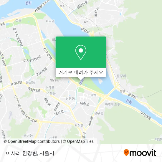 미사리 한강변 지도