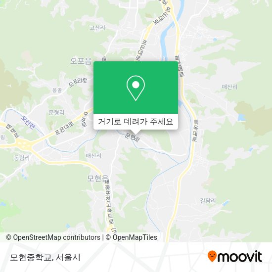 모현중학교 지도