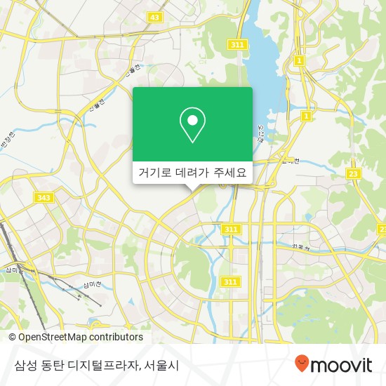 삼성 동탄 디지털프라자 지도