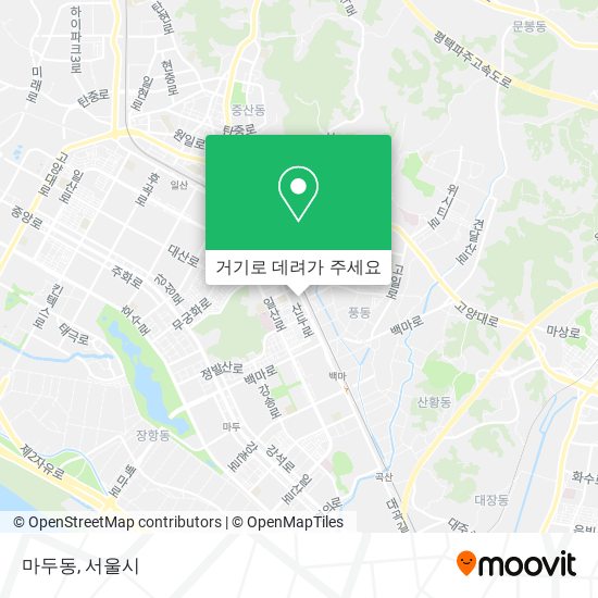 마두동 지도