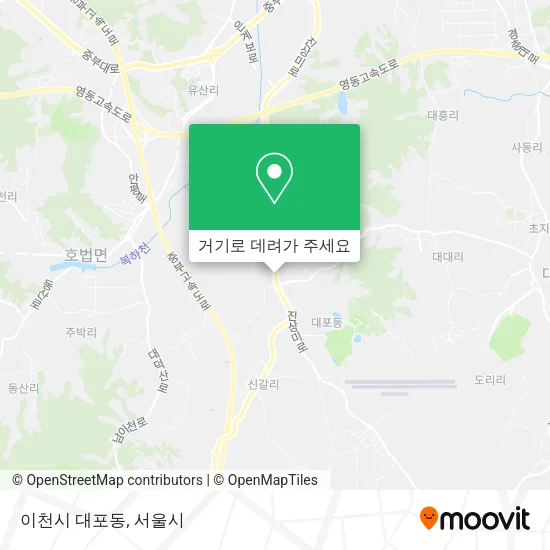 이천시 대포동 지도