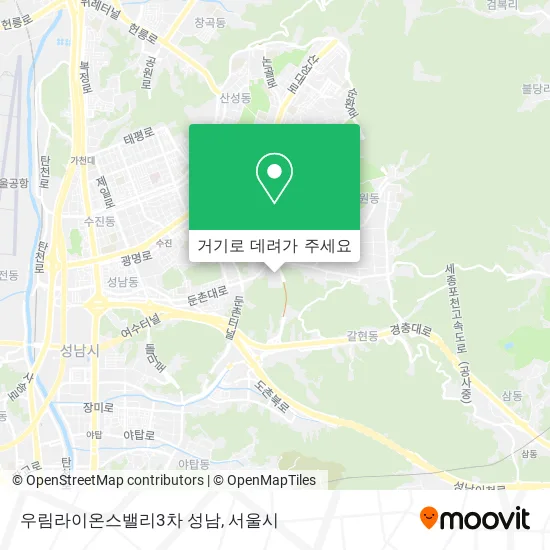 우림라이온스밸리3차 성남 지도