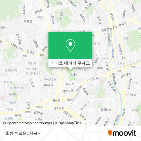 홍릉수목원 지도