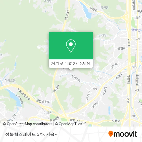 성복힐스테이트 3차 지도