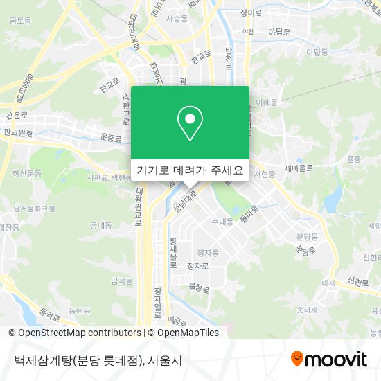 백제삼계탕(분당 롯데점) 지도