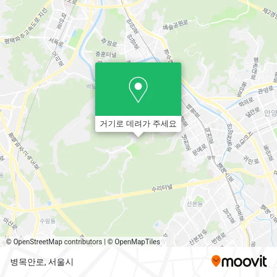 병목안로 지도