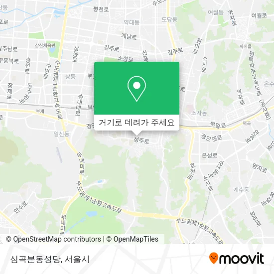 심곡본동성당 지도