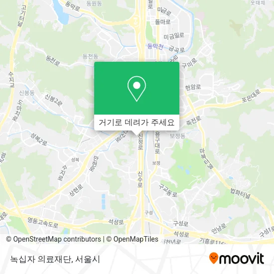 녹십자 의료재단 지도