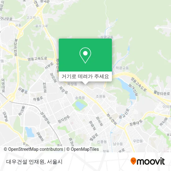 대우건설 인재원 지도