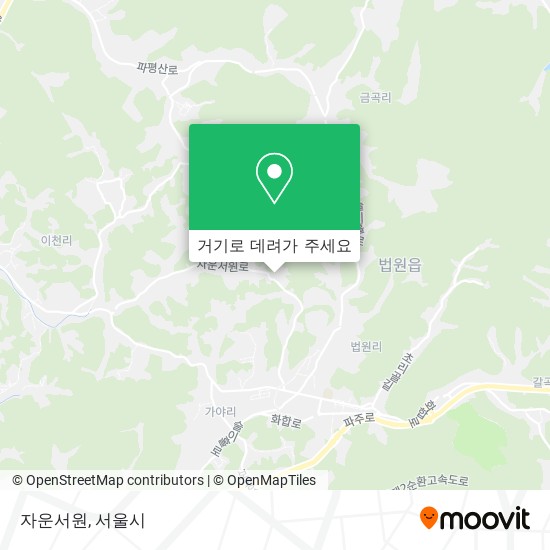 자운서원 지도