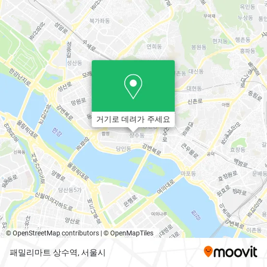 패밀리마트 상수역 지도