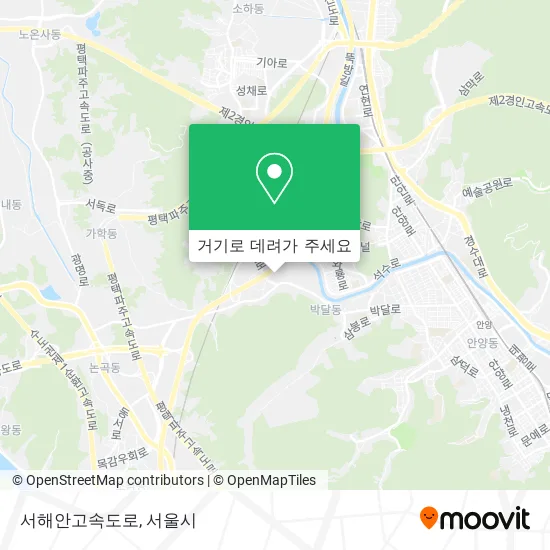 서해안고속도로 지도