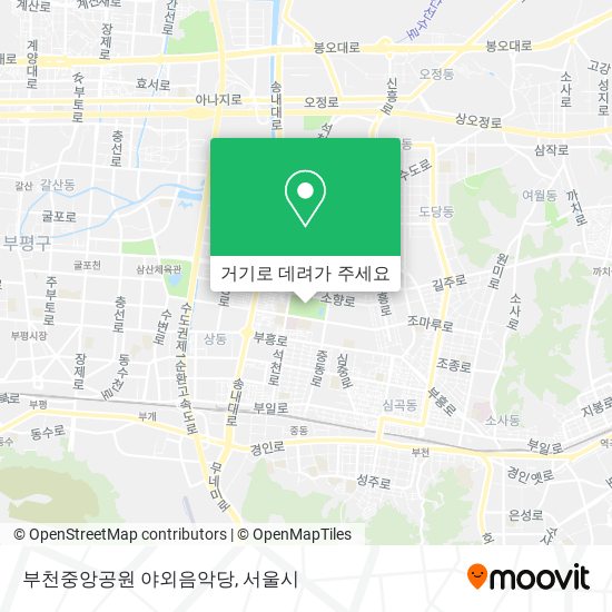 부천중앙공원 야외음악당 지도