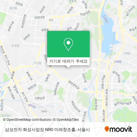 삼성전자 화성사업장 NRD 미래창조홀 지도