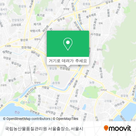 국립농산물품질관리원 서울출장소 지도