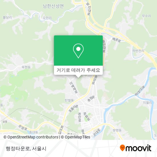 행정타운로 지도